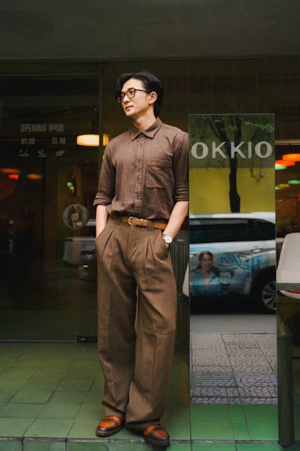 Stylishly dressed individual representing image and intellectual property rights